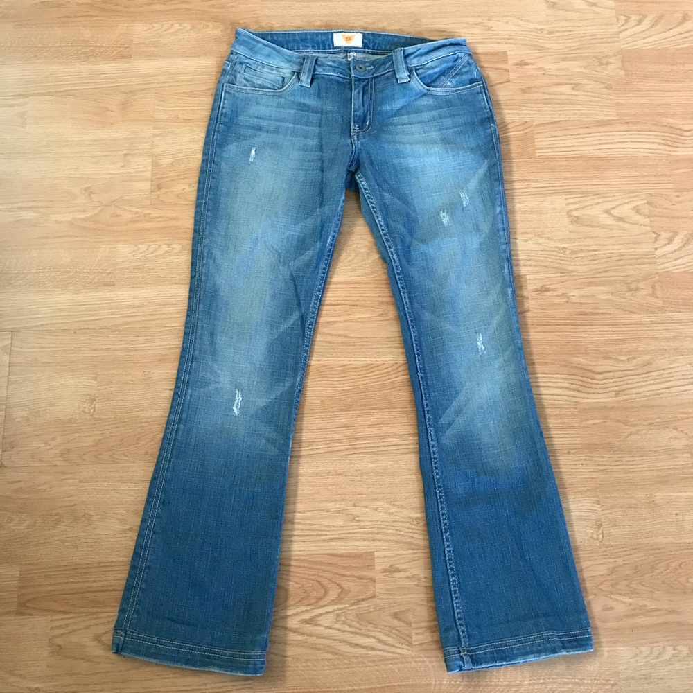 Antik Denim Distressed Bootcut Jeans